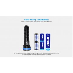 XTAR D06 1200 Diving Flashlight